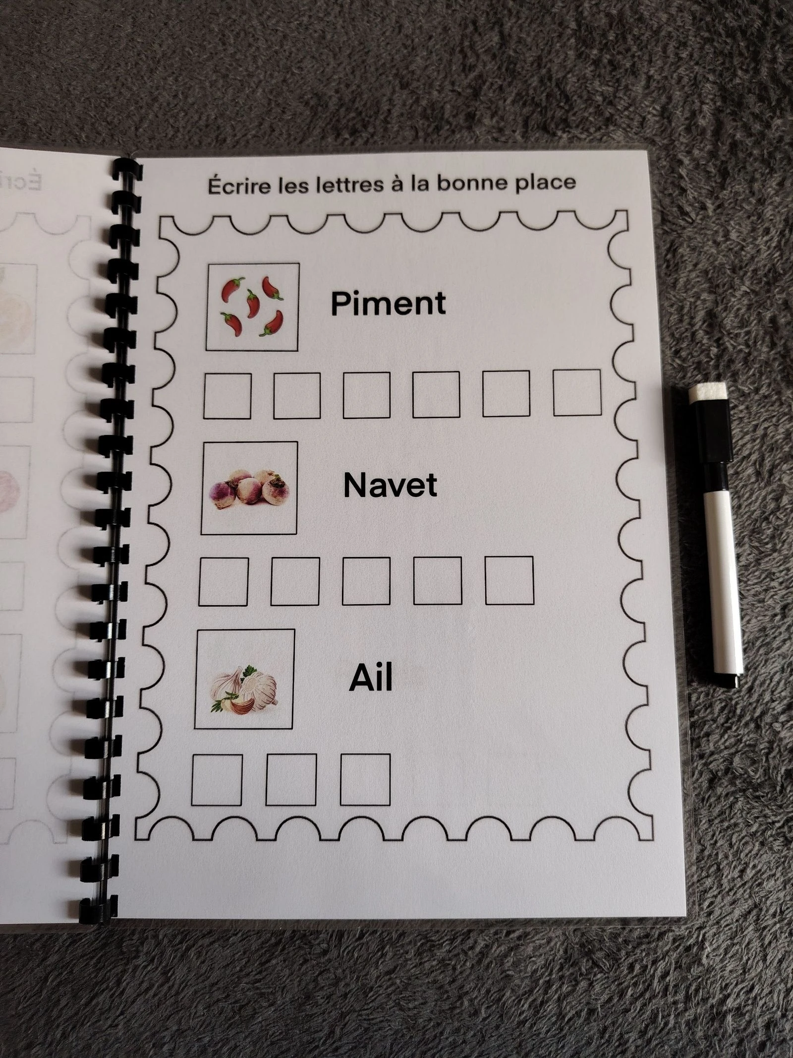 Cuaderno de actividades aprender a escribir las frutas y verduras – photo 5